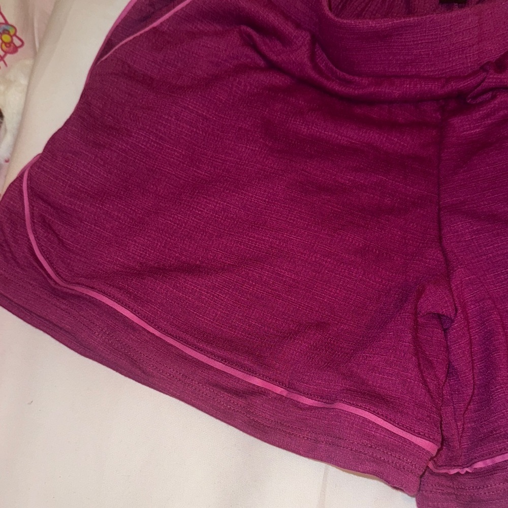 Vibrant Magenta Athletic Shorts for Women - Picture 3 of 8